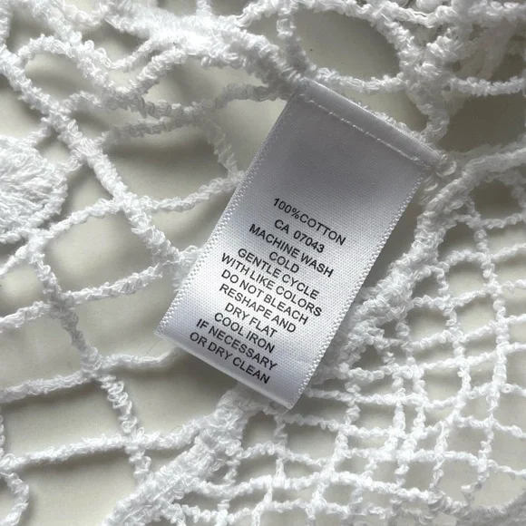 white lace crochet cardigan Open Front size 2X/ 3X NWT - Picture 5 of 5